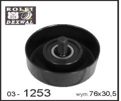 Dexwal 03-1253 rolka kierunkowa,  prowadząca,  pasek klinowy zęba
