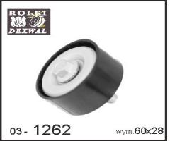 Dexwal 03-1262 rolka kierunkowa,  prowadząca,  pasek klinowy zęba, audi q7 (4l), vw phaeton (3d_)