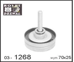 Dexwal 03-1268 rolka kierunkowa,  prowadząca,  pasek klinowy zęba, seat alhambra (710), skoda fabia
