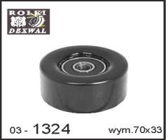Dexwal 03-1324 rolka kierunkowa,  prowadząca,  pasek klinowy zęba, nissan micra iii (k12)