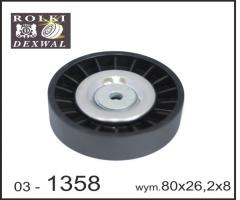Dexwal 03-1358 rolka napinacza citroen, peugeot, citroËn jumper autobus (230p)