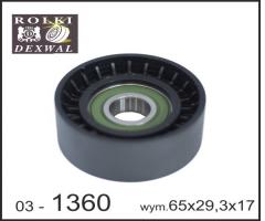 Dexwal 03-1360 rolka napinacza alfa romeo, fiat, lancia, alfa romeo 145 (930), fiat barchetta (183)