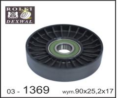 Dexwal 03-1369 rolka prowadząca toyota 2.0 d-4d, toyota rav 4 ii (cla2_, xa2_, zca2_, aca2_)