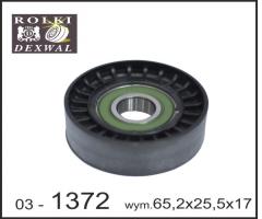 Dexwal 03-1372 rolka napinacza audi, seat, skoda, vw, audi a3 (8p1), seat alhambra (710)