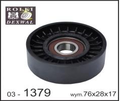 Dexwal 03-1379 rolka napinacza mercedes, mercedes-benz clk (c209)