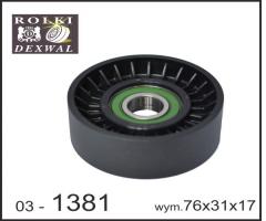 Dexwal 03-1381 rolka prowadząca cadillac, cadillac deville