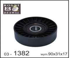 Dexwal 03-1382 rolka prowadząca jeep, dodge, jeep commander (xk)