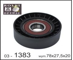Dexwal 03-1383 rolka prowadząca fiat, lancia, fiat tempra (159)
