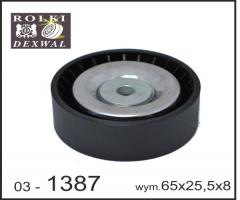Dexwal 03-1387 rolka prowadząca mercedes, mercedes-benz klasa c (w204)