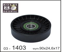 Dexwal 03-1403 rolka prowadząca toyota