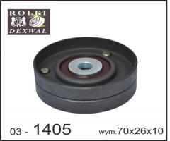 Dexwal 03-1405 rolka napinacza chrysler, jeep, jeep cherokee (kj)