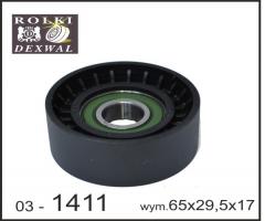 Dexwal 03-1411 rolka napinacza nissan, opel, renault master, nissan nv400 autobus