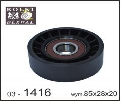 Dexwal 03-1416 rolka prowadząca ford, ford scorpio i (gae, gge)