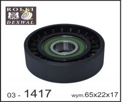 Dexwal 03-1417 rolka napinacza hyundai, kia, hyundai accent iii (mc), kia carens iii (un)