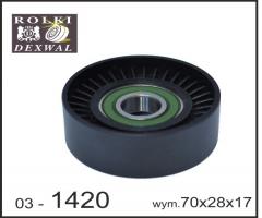 Dexwal 03-1420 rolka napinacza bmw, bmw 1 (e81)