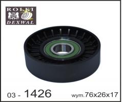 Dexwal 03-1426 rolka napinacza hyundai, kia, hyundai i20 (pb, pbt), kia carens iii (un)