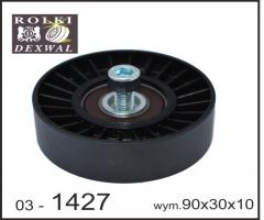 Dexwal 03-1427 rolka prowadząca bmw, bmw 1 (e82) coupe 