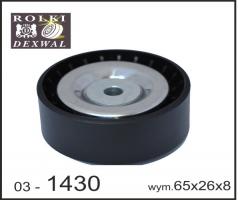 Dexwal 03-1430 rolka prowadząca mercedes, mercedes-benz sprinter 3,5-t autobus (906)