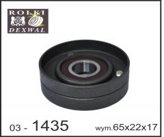 Dexwal 03-1435 rolka napinacza hyundai, kia, hyundai accent iii (mc), kia carens iii (un)