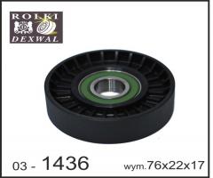 Dexwal 03-1436 rolka napinacza mercedes, mercedes-benz klasa a (w169)