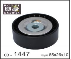 Dexwal 03-1447 rolka prowadząca mercedes, jeep, dodge caliber, jeep compass (mk49)