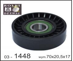 Dexwal 03-1448 rolka napinacza ford, volvo, ford focus ii (da_), volvo c30