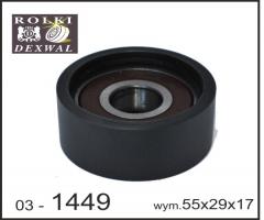 Dexwal 03-1449 rolka napinacza bmw, bmw 5 (e60)