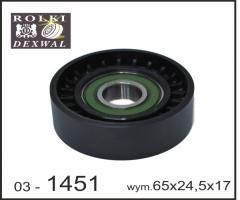 Dexwal 03-1451 rolka napinacza opel, chevrolet, chevrolet captiva (c100, c140), opel antara