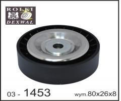 Dexwal 03-1453 rolka prowadząca bmw, bmw x3 (e83)