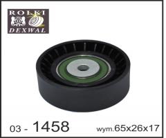 Dexwal 03-1458 rolka prowadząca opel, chevrolet malibu (v300), opel astra gtc j, saab 9-5 (ys3g)