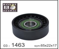 Dexwal 03-1463 rolka napinacza mercedes, mercedes-benz klasa a (w169)