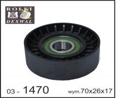 Dexwal 03-1470 rolka napinacza mercedes sprinter, mercedes-benz sprinter 3,5-t autobus (906)