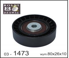 Dexwal 03-1473 rolka prowadząca bmw, bmw 1 (e81)