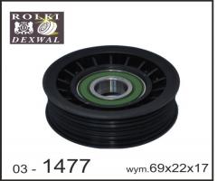 Dexwal 03-1477 rolka prowadząca ford, ford mondeo ii sedan (bfp)