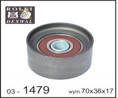 Dexwal 03-1479 rolka napinacza paska klinowego mazda 3 5 6 mpv 2.0d di, mazda 6 hatchback (gg)