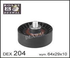 Dexwal 03-204 rolka prowadząca daewoo, chevrolet kalos, daewoo nexia (kletn)