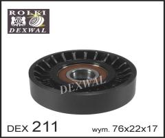 Dexwal 03-211 rolka napinacza mercedes, mercedes-benz klasa a (w168)