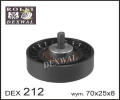Dexwal 03-212 rolka prowadząca mercedes, mercedes-benz 190 (w201), puch g-modell (w 463)