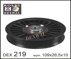 Dexwal 03-219 rolka prowadząca mercedes, mercedes-benz klasa c (w203)