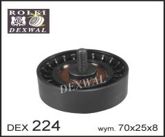 Dexwal 03-224 rolka prowadząca cit, fiat, iveco, peu, citroËn jumper autobus (230p)