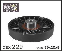 Dexwal 03-229 rolka prowadząca volvo, volvo 960 ii (964)