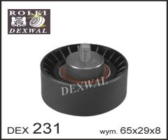 Dexwal 03-231 rolka prowadząca alfa romeo, fiat, lancia, alfa romeo 147 (937), lancia musa (350)