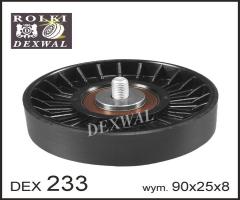 Dexwal 03-233 rolka prowadząca citroen, fiat, peugeot, citroËn evasion (22, u6), fiat ulysse (220)
