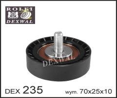 Dexwal 03-235 rolka napinacza bmw e34 e36 e38 e39 e46 e53 e60 z3, bmw 3 (e36), skoda felicia i (6u1)