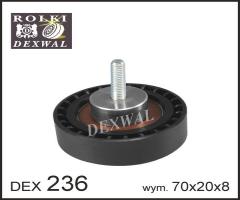 Dexwal 03-236 rolka napinacza rover, rover cabriolet (xw)