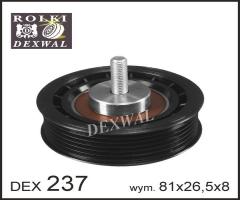 Dexwal 03-237 rolka prowadząca gm, opel, saab, vauxhall, opel astra f (56_, 57_)