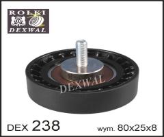 Dexwal 03-238 rolka prowadząca gm, opel, saab, vauxhall, opel calibra a (85_), saab 900 ii