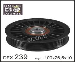 Dexwal 03-239 rolka napinacz paska opel astra g 2 vectra b dti, mercedes-benz klasa m (w163)