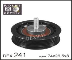 Dexwal 03-241 rolka napinacza vw, vw transporter iv autobus (70xb, 70xc, 7db, 7dw)
