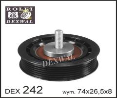 Dexwal 03-242 rolka napinacza vw, vw lt 28-35 ii autobus (2db, 2de, 2dk)